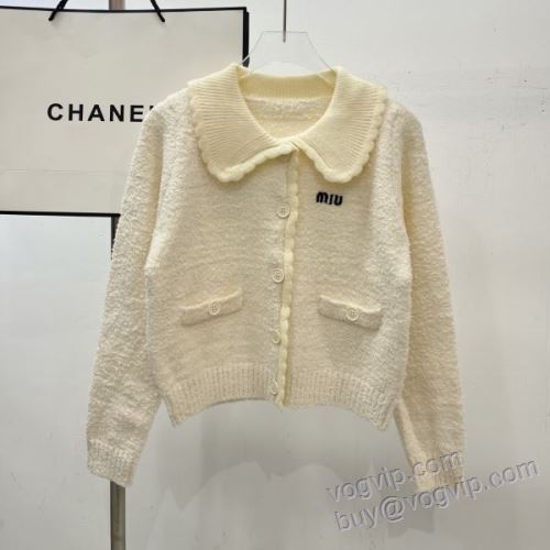 2025人気通販 ミュウミュウ MIUMIUスーパーコピー 激安 NWTMIU017 レディース セーター ジャケット、上着