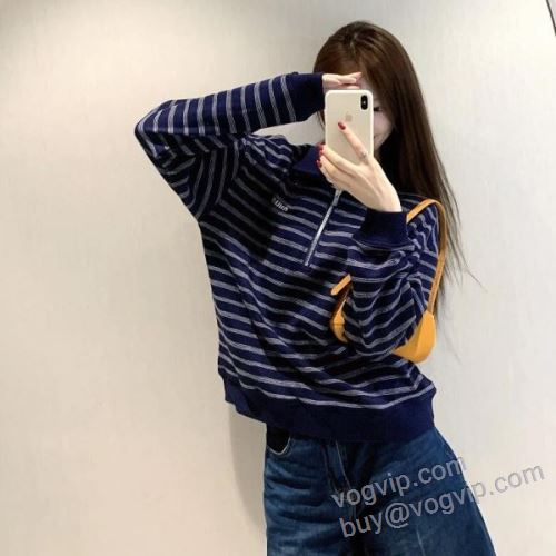レディース 長袖Tシャツ 2025品質保証定番人気 ミュウミュウ MIUMIU NWTMIU035 高品質なスーパーコピー商品