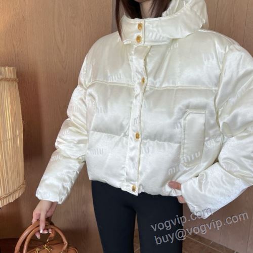 ミュウミュウ MIUMIUコピーブランド NWTMIU055 2025超人気新品 レディース ダウンジャケット 2色可選