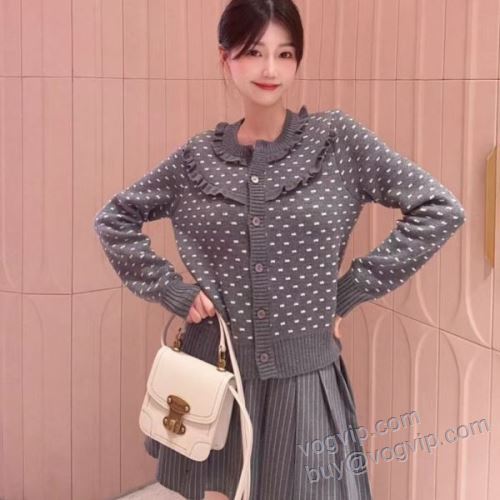 MIUMIUスーパーコピー 激安 2025品質保証高品質 ミュウミュウ NWTMIU098 レディース セーター ジャケット、上着