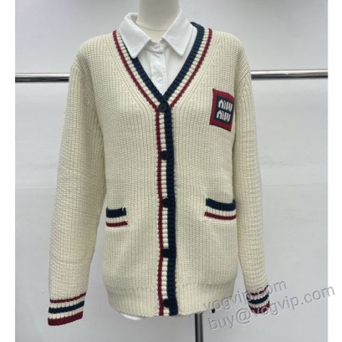 ミュウミュウ MIUMIUコピーブランド NWTMIU099 レディース セーター ジャケット、上着 2025品質保証高品質