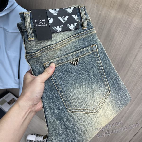 デニムパンツ 2025最新入荷 アルマーニ ARMANIブランドコピー NZKAR054 ジーンズ