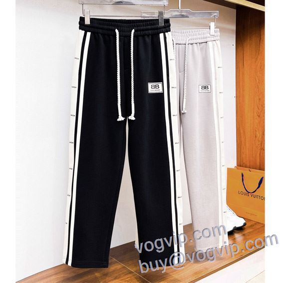 肌触りの気持ちい? バレンシアガ BALENCIAGA スエットパンツ チノパン 2色可選 VOGコピー 2025格安通販