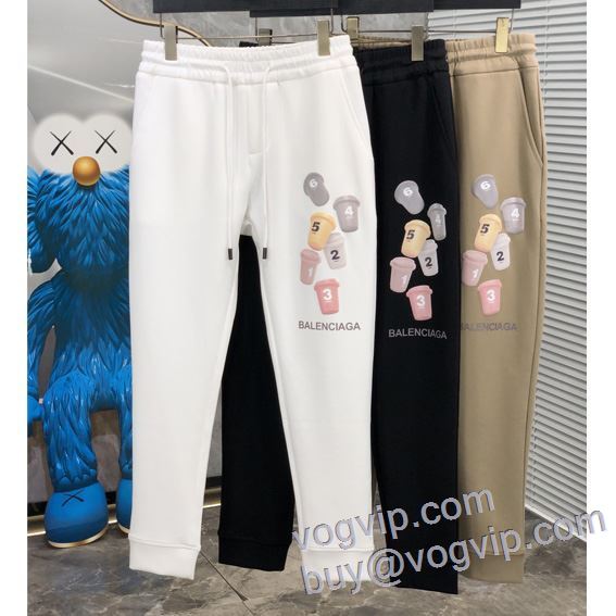 2025激安大特価新作 肌触りのいい バレンシアガ BALENCIAGA 3色可選 コピー 商品 販売 スエットパンツ チノパン