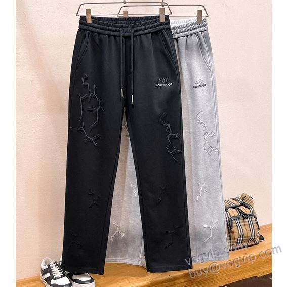 バレンシアガ BALENCIAGAブランドコピー NZKBAL094 2025割引セール スエットパンツ チノパン 2色可選