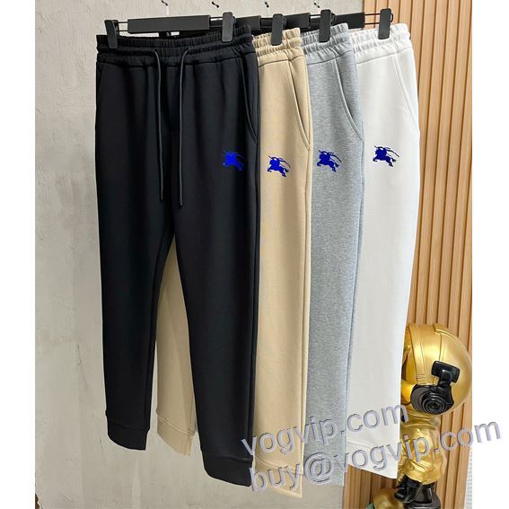 バーバリー BURBERRY コピー 商品 販売 2025高級品 通販 圧倒的な高級感 スエットパンツ チノパン 3色可選
