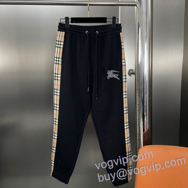 大人気再登場 スエットパンツ チノパン バーバリー BURBERRY 2025最安値お得 ブランド 偽物 通販