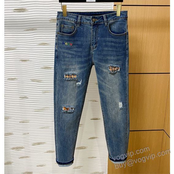 BURBERRYスーパーコピー 2025HOT品質保証 バーバリー NZKBU076 ジーンズ デニムパンツ