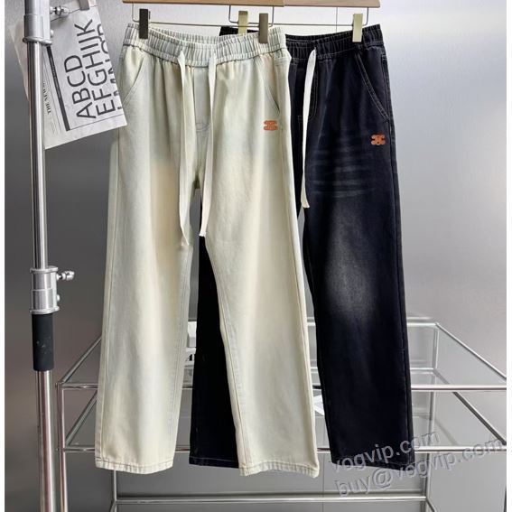 セリーヌコピー ブランド NZKCEL004 スエットパンツ 2025新作入荷格安 チノパン 2色可選