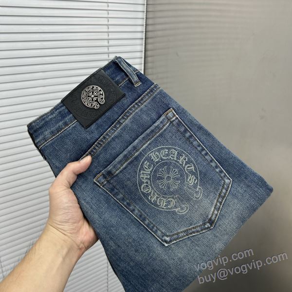 クロムハーツコピー NZKCHR051 2025年モデル入荷 ジーンズ デニムパンツ