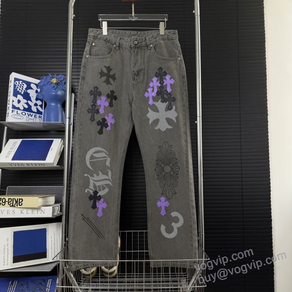 クロムハーツブランドコピー激安販売屋 NZKCHR080 ジーンズ デニムパンツ 2025爆買い大人気
