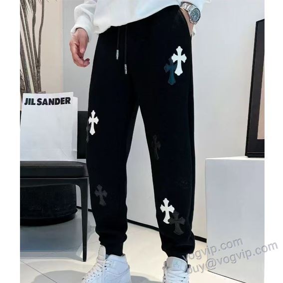 2025人気定番品質保証 クロムハーツ CHROME HEARTSコピー ブランド NZKCHR117 スエットパンツ チノパン