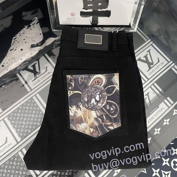 2025新商品！ ドルチェ＆ガッバーナ Dolce&Gabbana チノパン 狙える優秀アイテム ジーンズ コピーブランド