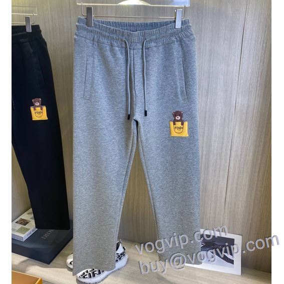 ブランドスーパーコピー 2025 スエットパンツ チノパン 2色可選 フェンディ FENDI 【人気ブログ掲載】