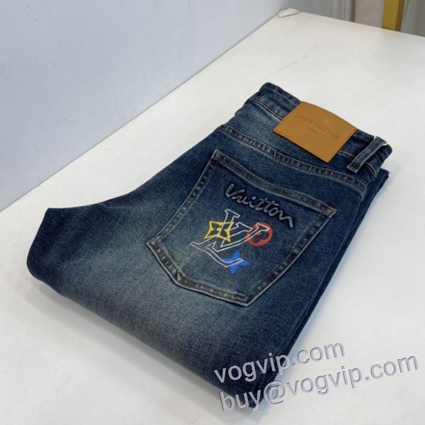 2025激安大特価格安 ルイ ヴィトン LOUIS VUITTON ジーンズ コピーブランド セレブ愛用の超人気商品