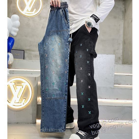 ルイ ヴィトンLOUIS VUITTONコピー NZKLV119 2025お得100%新品 ジーンズ デニムパンツ 2色可選
