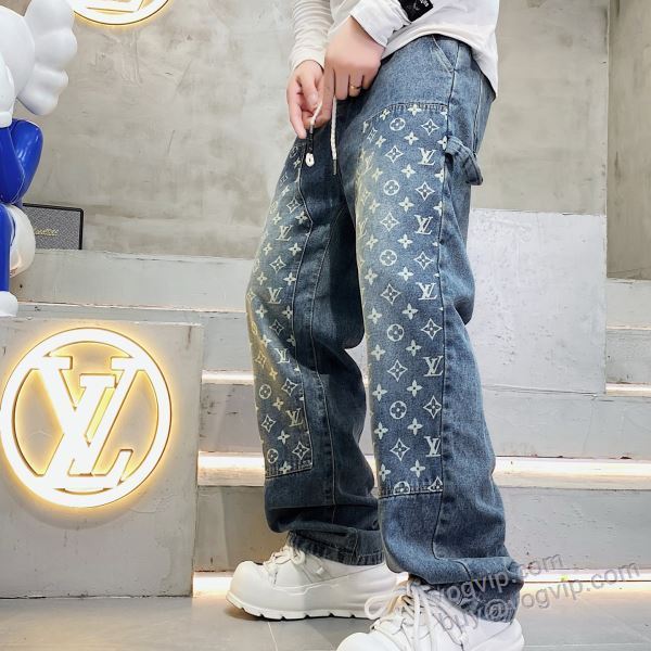 ルイ ヴィトンLOUIS VUITTONコピーブランド NZKLV123 2025お買い得セール ジーンズ デニムパンツ