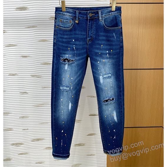 ジーンズ デニムパンツ 2025爆買い大人気 ルイ ヴィトンLOUIS VUITTON NZKLV128 VOGブランドスーパーコピー