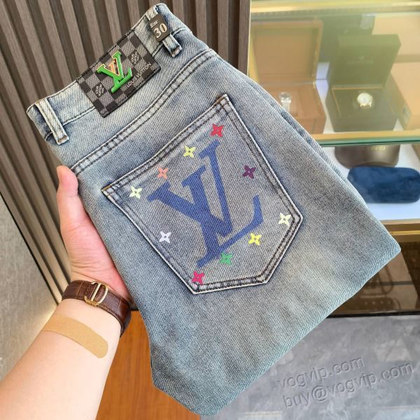 ルイ ヴィトンコピー ブランド NZKLV147 ジーンズ デニムパンツ 2025驚きの破格値人気
