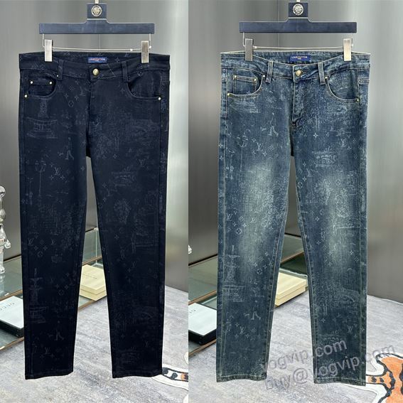 ルイ ヴィトンLOUIS VUITTONコピー NZKLV179 2025新品本物 ジーンズ デニムパンツ 2色可選