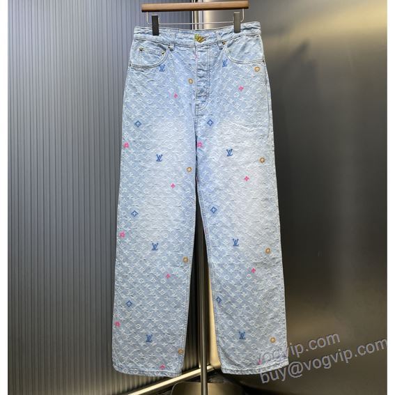 ルイ ヴィトンLOUIS VUITTONコピーブランド 2025新作到着! NZKLV183 ジーンズ デニムパンツ
