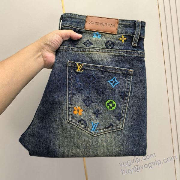 2025最安値セール NZKLV188 ジーンズ デニムパンツ VOGブランドスーパーコピー ルイ ヴィトンLOUIS VUITTON