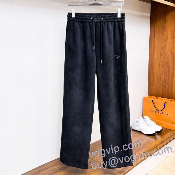 vogブランド コピー 優良店 スエットパンツ チノパン  プラダ PRADA 2025新商品！ 2色可選 お買い得品