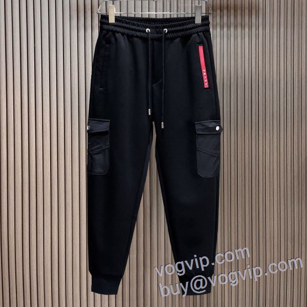 2025年モデル入荷 プラダ PRADAコピー ムダな装飾を排したデザイン スエットパンツ チノパン