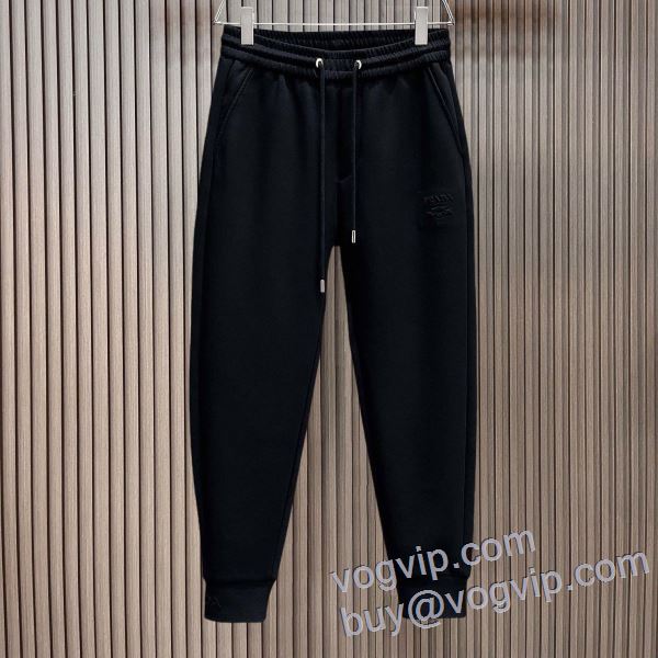 プラダ PRADAコピー ブランド スエットパンツ チノパン 2025年モデル入荷 売れ筋のいい