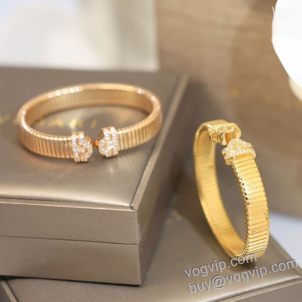 値下げ！ 2025限定セール大人気 ブルガリ BVLGARI 業界高品質スーパーコピー バングル 2色可選