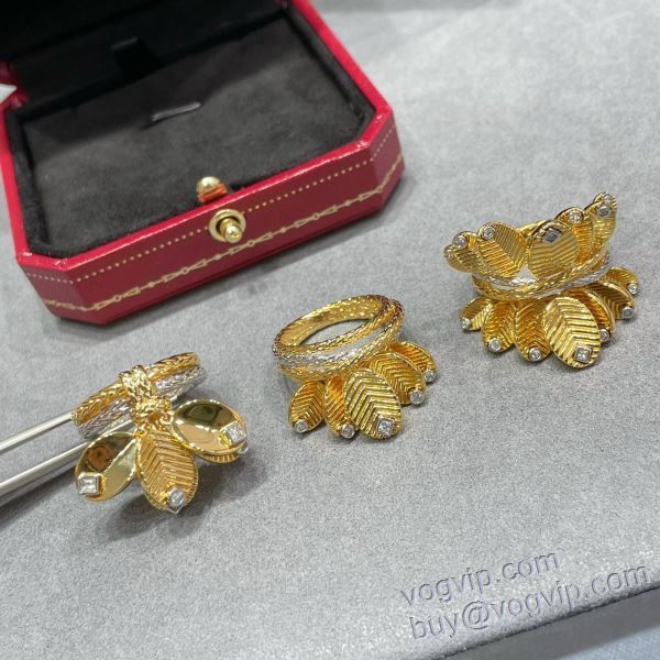vogブランド コピー 優良店 2025激安大特価爆買い カルティエ CARTIER リング 指輪 3色可選 おしゃれに絶大な人気