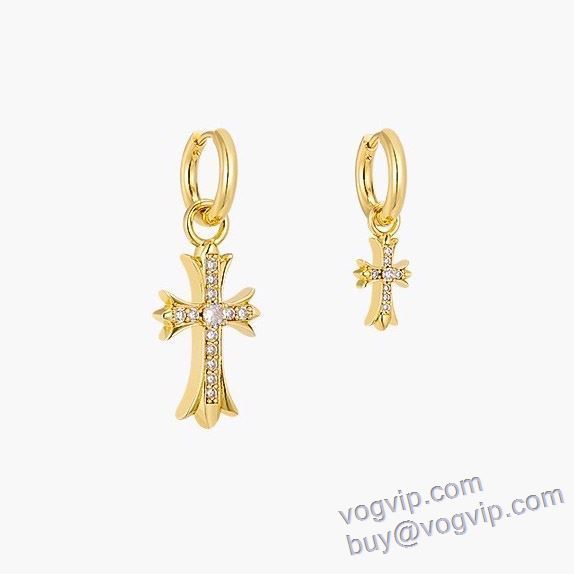 2025新作品 クロムハーツ ピアス イヤリング 2色可選 ダイヤモンド CHROME HEARTSコピー ピアス 人気販売中