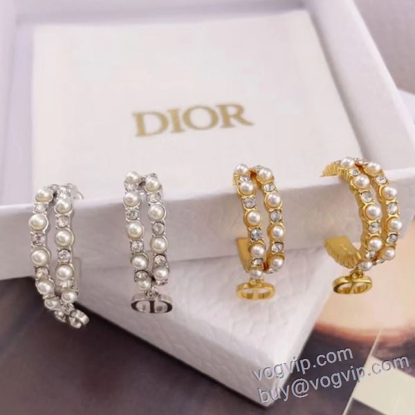 耐久性に優れ ブランドスーパーコピー ディオール DIOR 2025期限限定！ ピアス イヤリング 2色可選