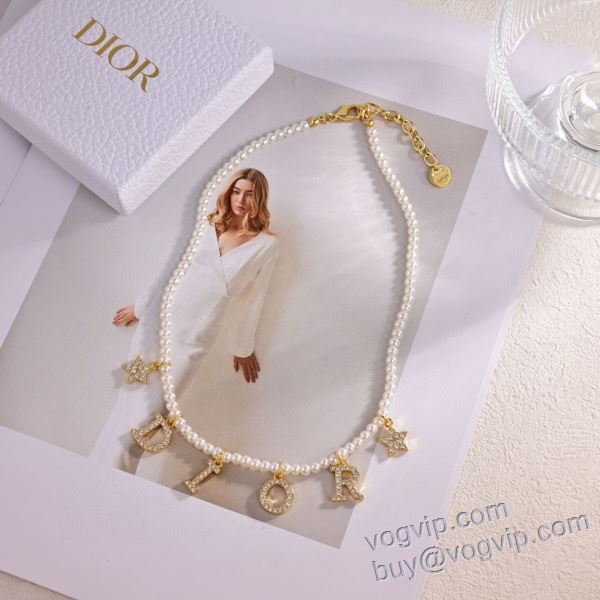 コピー ブランド 2025春夏モデル ディオール DIOR ネックレス 数に限りがある