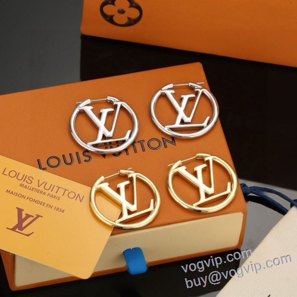 超目玉 ブランドスーパーコピー 激安専門店 ルイ ヴィトン LOUIS VUITTON 2025お買い得大人気 ピアス イヤリング 2色可選