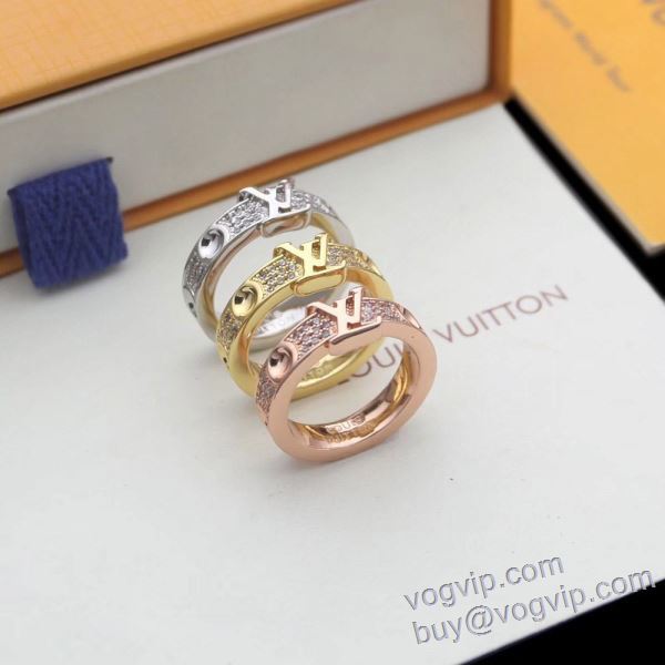 2025高級品 通販 おしゃれに絶大な人気 ルイ ヴィトン LOUIS VUITTON リング 指輪 3色可選 スーパーコピー 激安