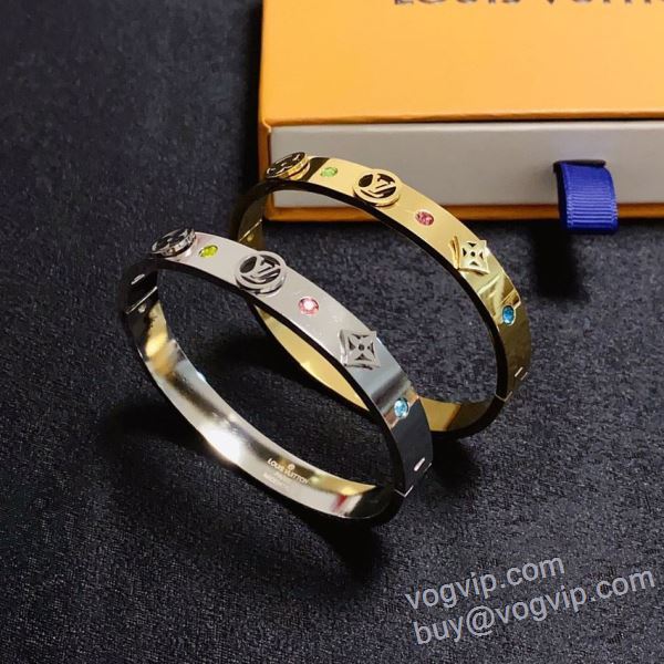 バングル ルイ ヴィトン ブランド 偽物 通販 2025新作品 2色可選 可愛く上品な雰囲気