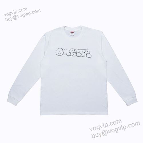シュプリーム スーパーコピー SUPCTS002 2025年モデル入荷 長袖Tシャツ 2色可選 目玉商品