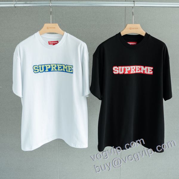 Supreme 2025SS WEEK1 Satin Appliqué Top  SUPNXZ008 お得セール シュプリームスーパーコピー 半袖Tシャツ 2色可選