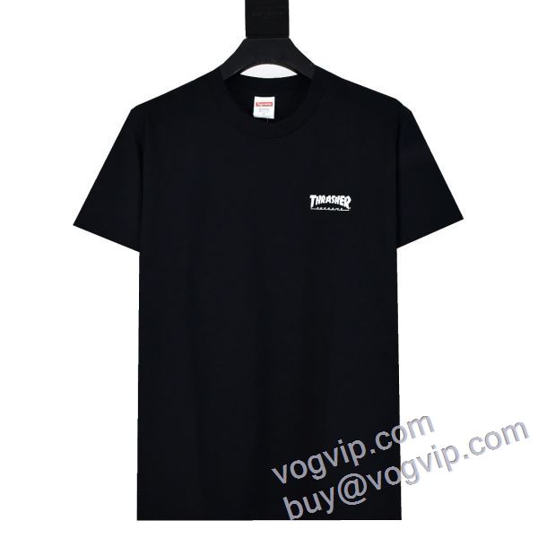SUPREME X THRASHER CREWNECK TEE SUPNXZ018 2025品質保証定番 シュプリームコピーブランド 半袖Tシャツ 2色可選