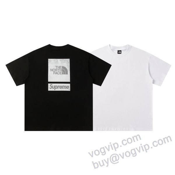 2025爆買い新品 シュプリームコピー 耐久性に優れ Supreme x The North Face Tee SUPNXZ081 半袖Tシャツ 2色可選