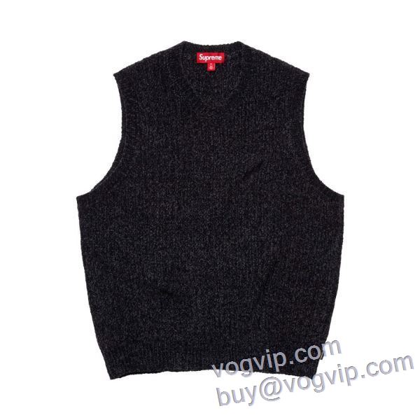 海外限定ライン シュプリームスーパーコピー Supreme CHENILLE SWEATER VEST セーター タンクトップ 2色可選 2025年モデル入荷