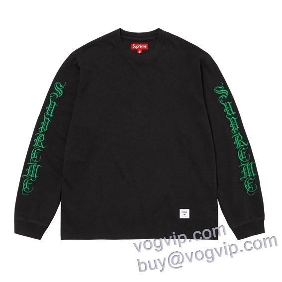 SUPREME OLD ENGLISH LS TEE 2025春夏季超人気 長袖Tシャツ 3色可選 シュプリームブランドスーパーコピー 大人気アイテム！入手困難