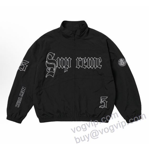 耐久性に優れ シュプリームブランドコピー Supreme SS25 Old English Track Jacket SUPWT020 ブルゾン 2色可選