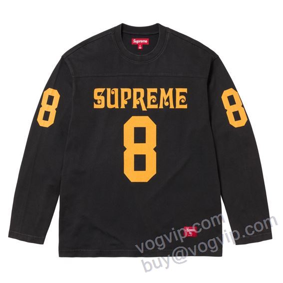 シュプリームスーパーコピー 絶大な人気を誇る SUPREME SS25 AFFILIATED L/S FOOTBALL TOP TEE SUPWT021 HOT人気セール 長袖Tシャツ 3色可選