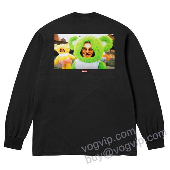 機能性?耐久性抜群 Supreme X Aphex Twin Donkey Rhubard LS TEE SUPWT022 HOT最新作 シュプリームコピー 長袖Tシャツ 2色可選
