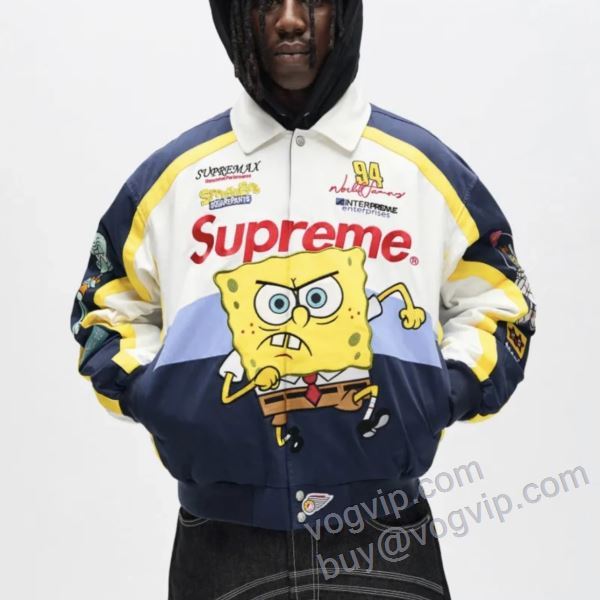 利便性に優れ シュプリーム偽物ブランド Supreme x Spongebob x Jeff Hamilton SS25 SUPWT027 ブルゾン 2色可選
