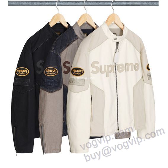 シュプリームブランドコピー Supreme x Vanson Leathers x Cordura SS25 Cotton Jacket SUPWT031 デニムジャケット ブルゾン 3色可選 早くも完売している