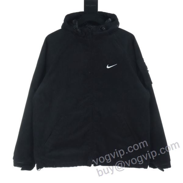 シュプリーム偽物ブランド 芸能人に愛用者続出 Supreme x N1ke Arc Corduroy Hooded Jacket 2025品質保証新作 SUPWT038 ブルゾン 綿入れ