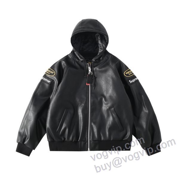 日本未入荷モデル Supreme x Vanson Leathers Jacket SUPWT041 フェイクファー製のコート 2025超激得高品質 シュプリームブランドコピー ブルゾン 2色可選